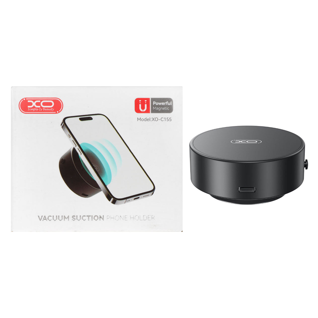 هولدر ساکشن XO مدل C155 - مشکی