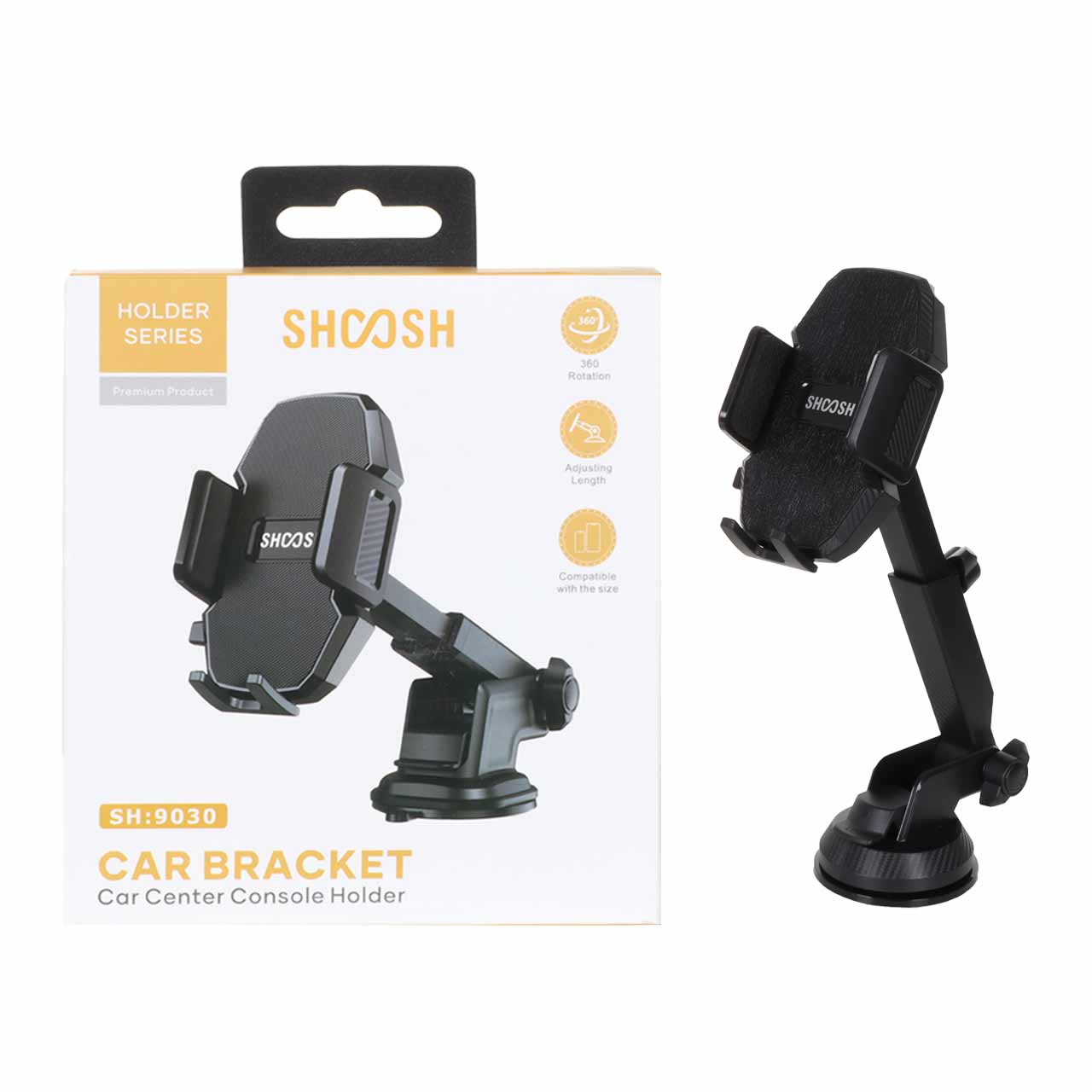 هولدر گوشی موبایل پایه دار Shoosh مدل SH9030 - مشکی - SMO