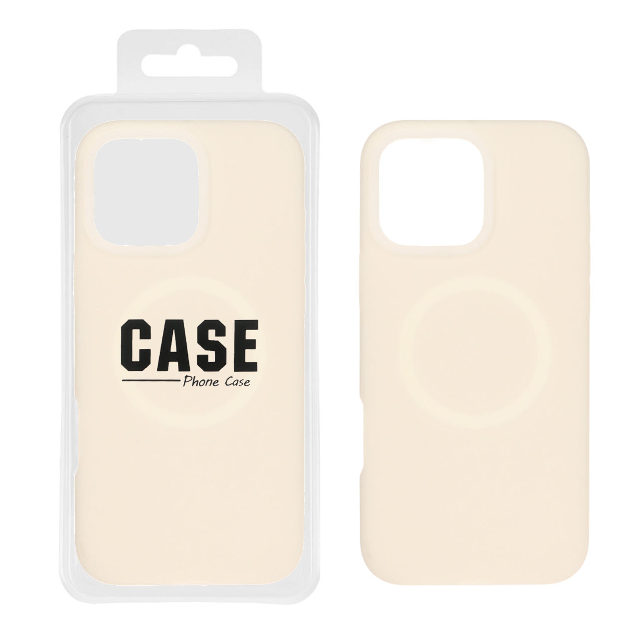 قاب سیلیکونی پاستیلی MagSafe مدل Apple iPhone 16 Pro Max - کرم (پک دار)