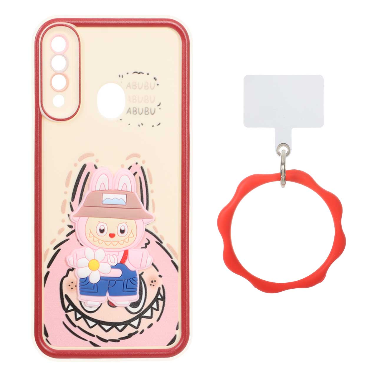 قاب Solid Case عروسک برجسته النگویی Samsung Galaxy A20s - طرح 392