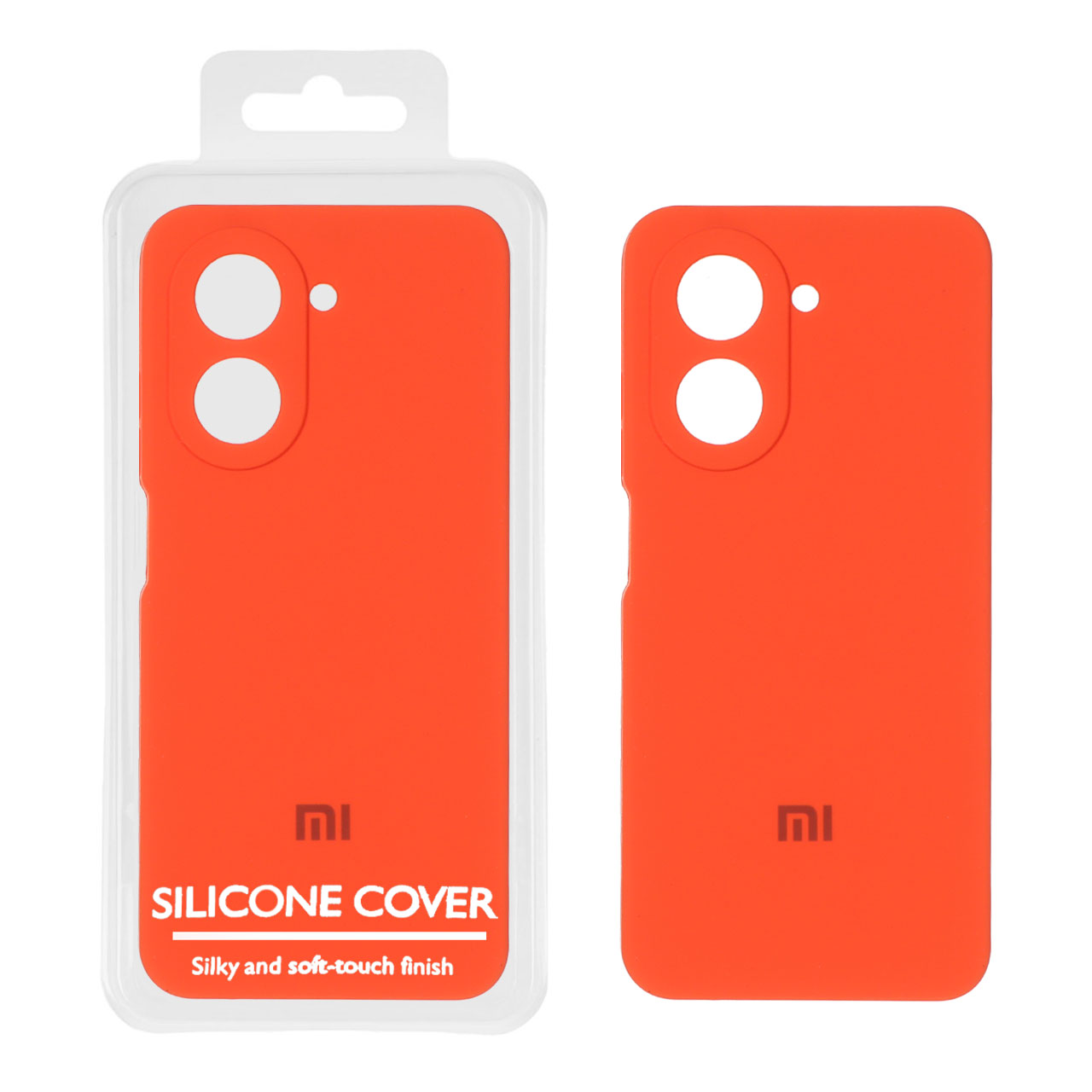 قاب سیلیکونی پاک کنی اورجینال Master Quality مدل Xiaomi Redmi A5 / Poco C71 - نارنجی (پک دار)