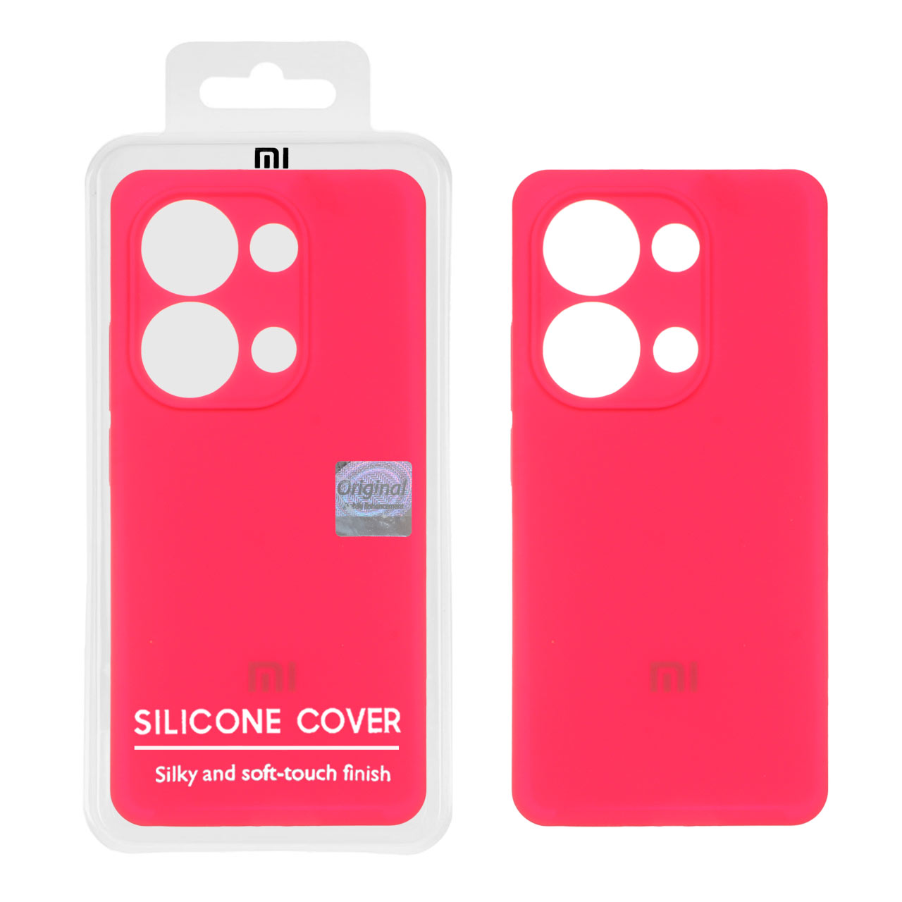 قاب سیلیکونی پاک کنی اورجینال Master Quality مدل Xiaomi Redmi Note 14S / Note 13 Pro 4G / M6 Pro 4G - صورتی فانتزی (پک دار)