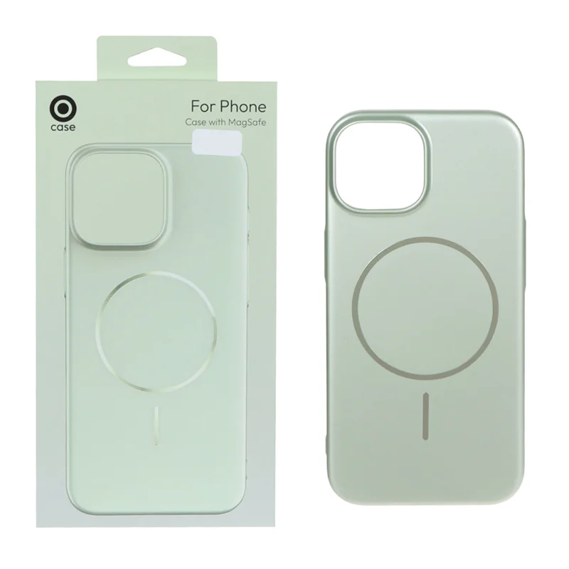 قاب متالیک MagSafe پشت سخت Apple iPhone 15 / iPhone 14 / iPhone 13 - سبز (پک دار)