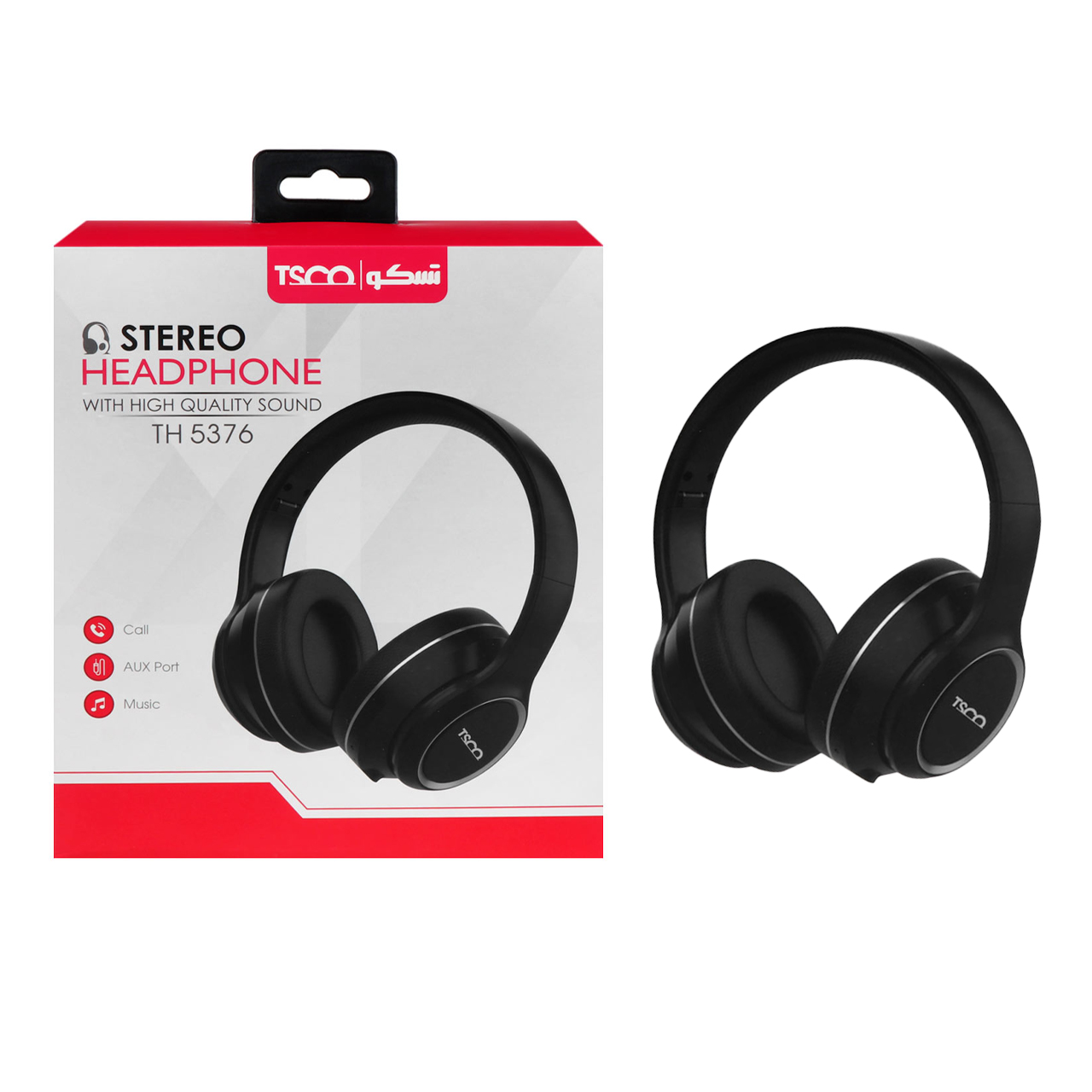 هدفون بی سیم TSCO مدل TH 5376 - مشکی
