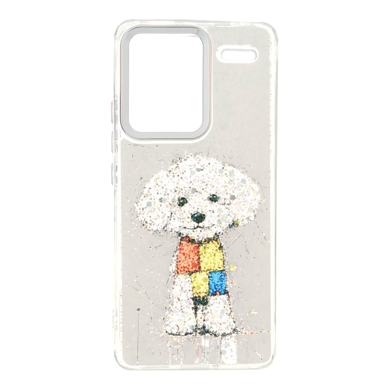 قاب رزینی اکلیلی لنز سیلور Xiaomi Redmi Note 13 Pro Plus 5G - طرح 133