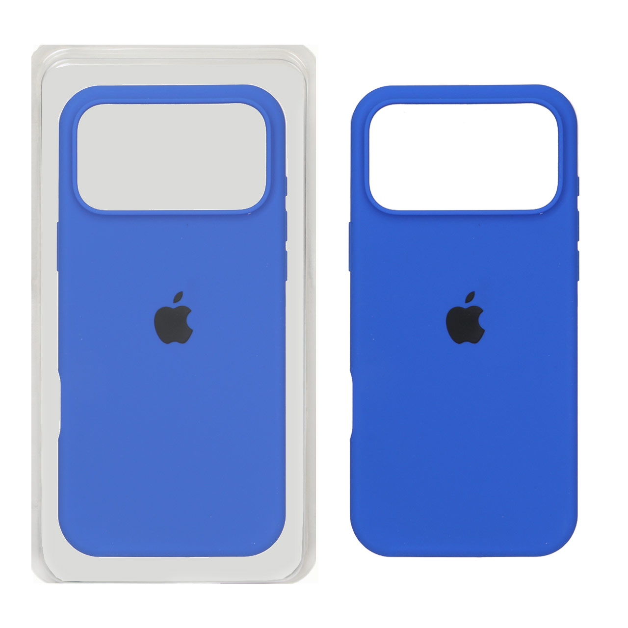 قاب سیلیکونی پاک کنی اورجینال Apple iPhone 17 Pro Max - آبی کاربنی (پک اصلی)