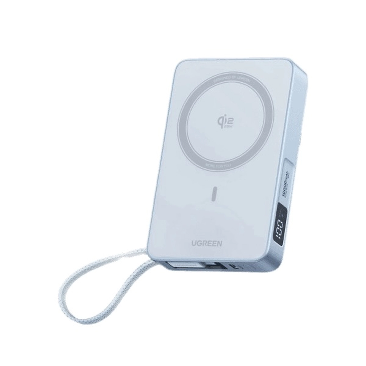 پاوربانک وایرلس PD و فست شارژ UGREEN 10000mAh مدل MagFlow PB773 30W - آبی روشن (گارانتی 18 ماهه آسان پیشرو)(65958)