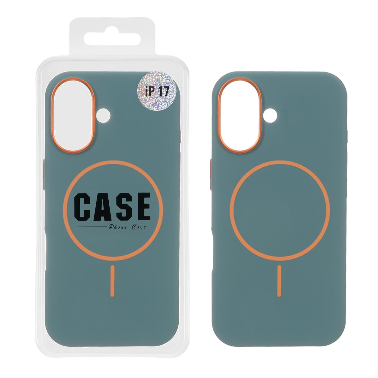 قاب سیلیکونی پاک کنی اورجینال درجه یک MagSafe لنز فلزی Apple iPhone 17 - سبز (پک دار) - MPS