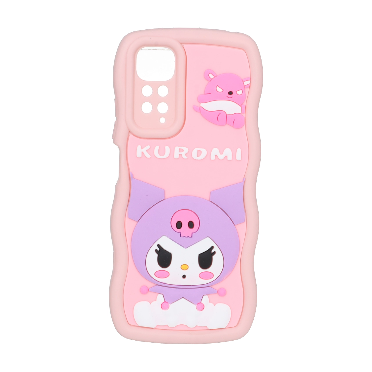 قاب کنگره ای عروسک برجسته محافظ لنزدار Xiaomi Redmi Note 11 4G / Redmi Note 11S - طرح 25