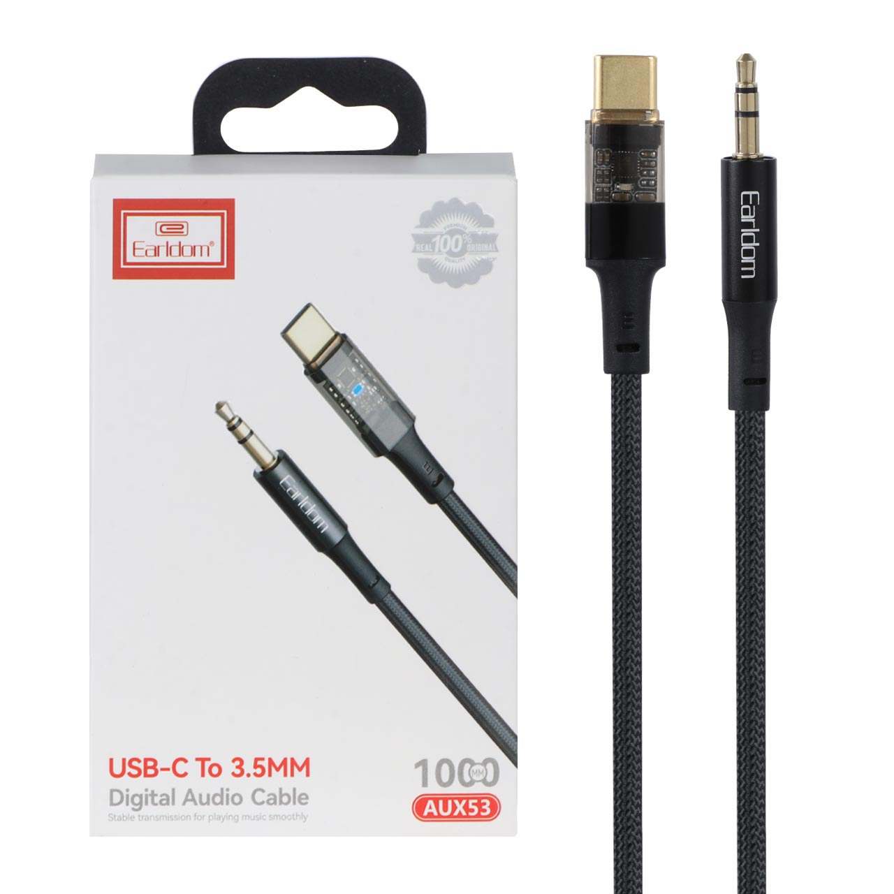 کابل Earldom Type-C To Aux مدل AUX53 - مشکی