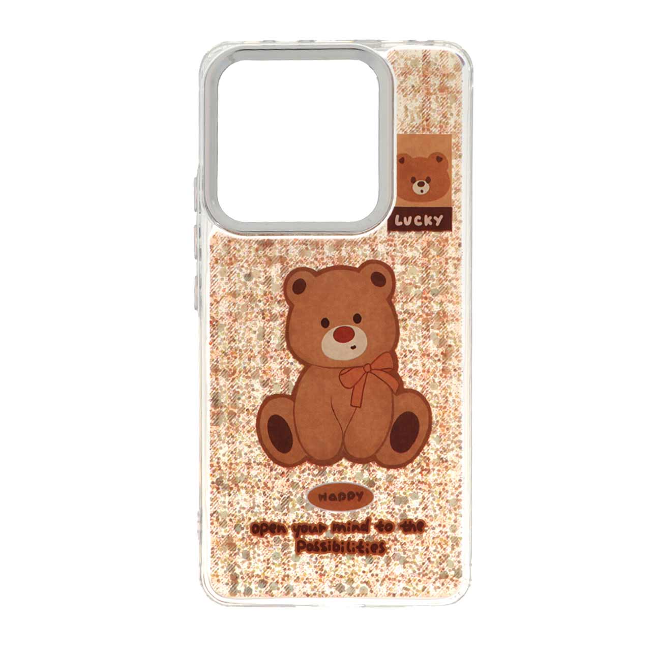 قاب رزینی اکلیلی لنز سیلور Xiaomi Redmi Note 14 4G - طرح 78