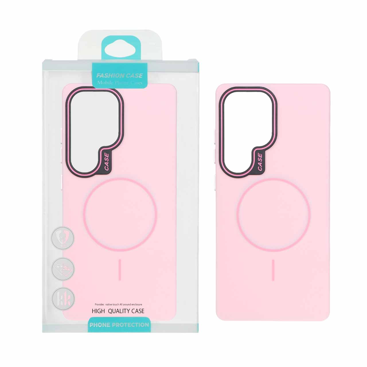 قاب طرح سیلیکون Magsafe پاستیلی Samsung Galaxy S25 Ultra - آبی (پک دار)