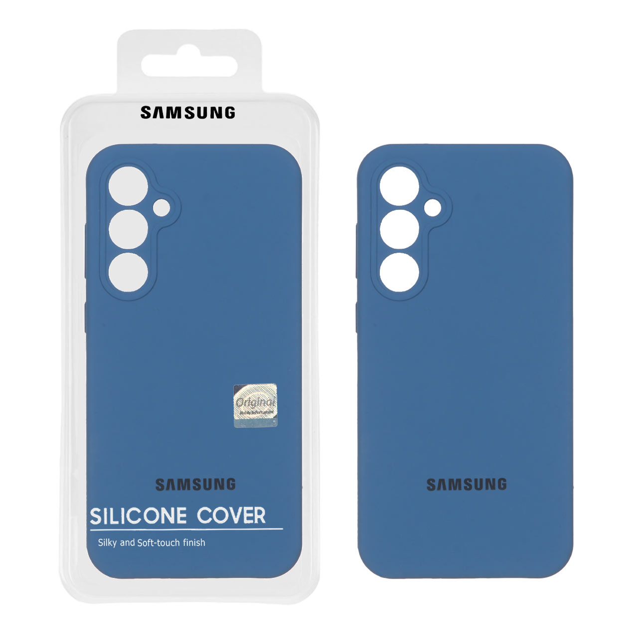 قاب سیلیکونی پاک کنی اورجینال Master Quality مدل Samsung Galaxy S23 FE - آبی تیره (پک دار)