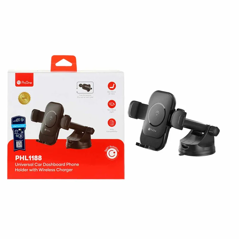 هولدر گوشی موبایل پایه دار ProOne مدل PHL1188 - مشکی