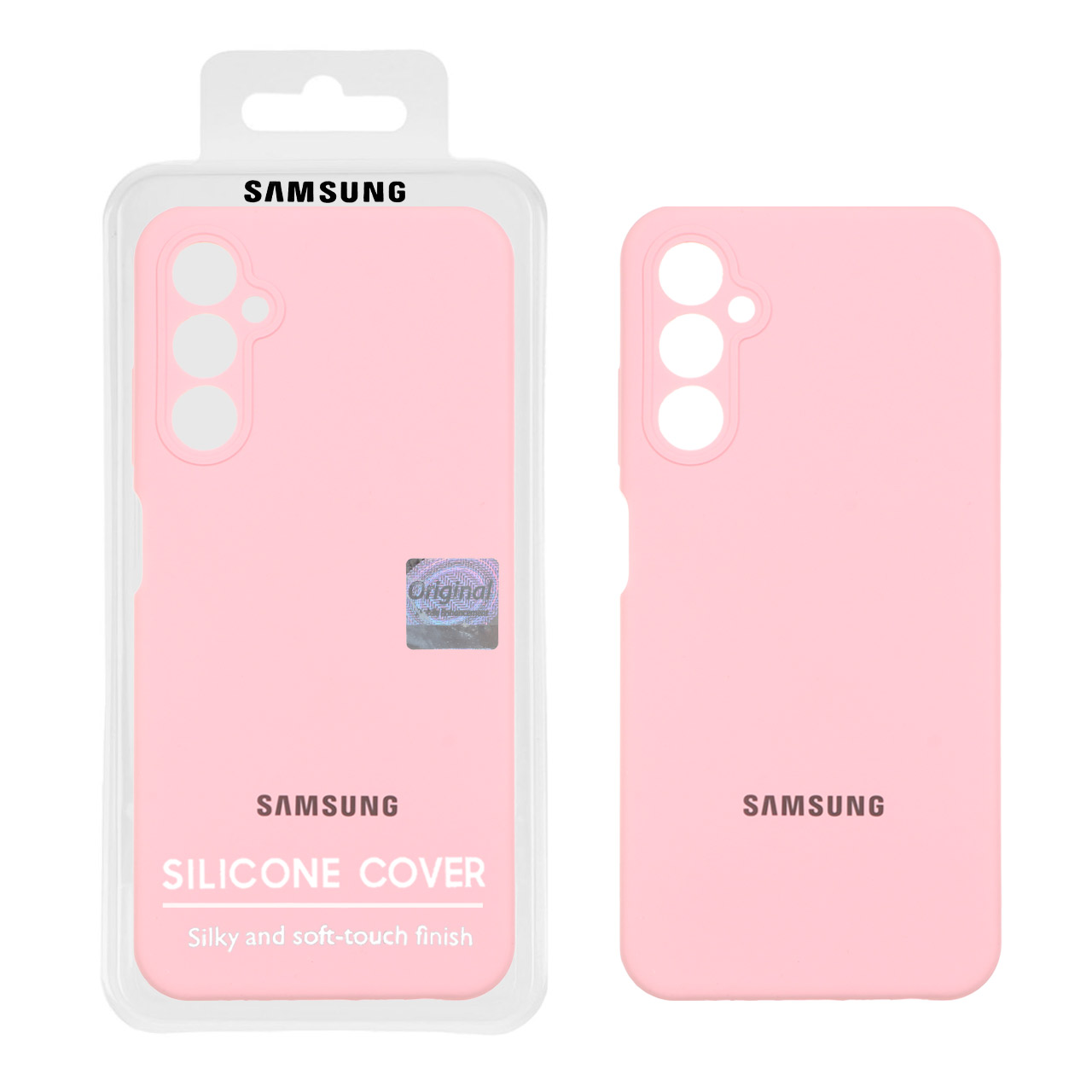 قاب سیلیکونی پاک کنی اورجینال Master Quality مدل Samsung Galaxy A05s - صورتی (پک دار)