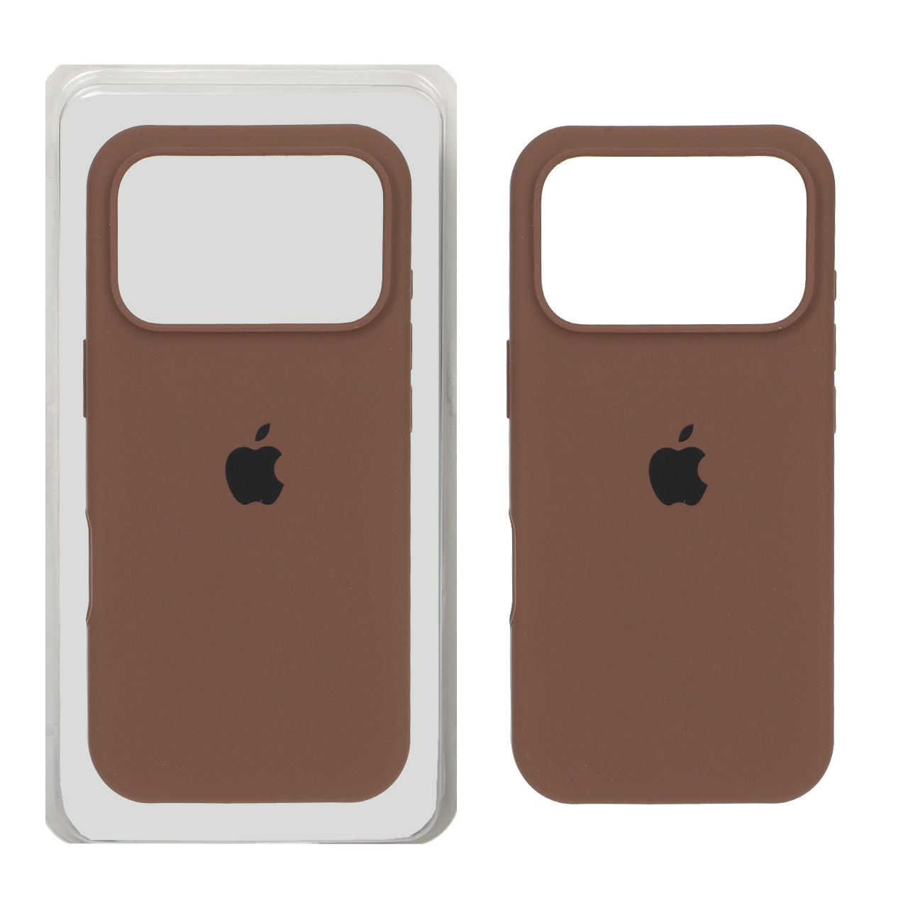 قاب سیلیکونی پاک کنی اورجینال Apple iPhone 17 Pro - قهوه ای (پک اصلی)