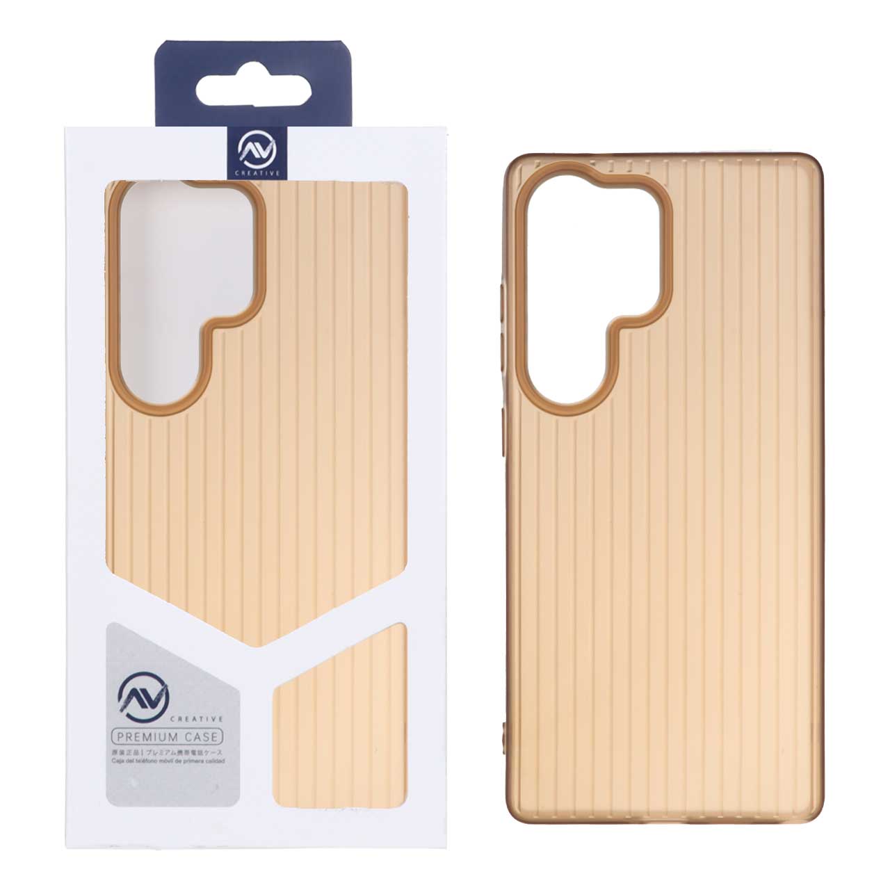 قاب Line Case ژله ای Samsung Galaxy S25 Ultra - قهوه ای (پک دار)