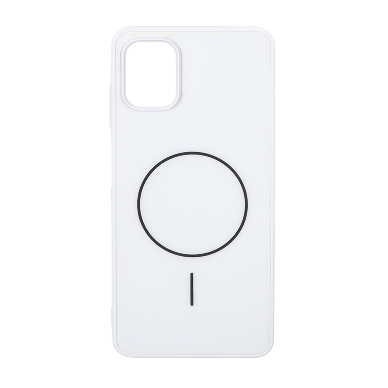 قاب M Pro پشت براق طرح مگ سیف Samsung Galaxy A06 - سفید