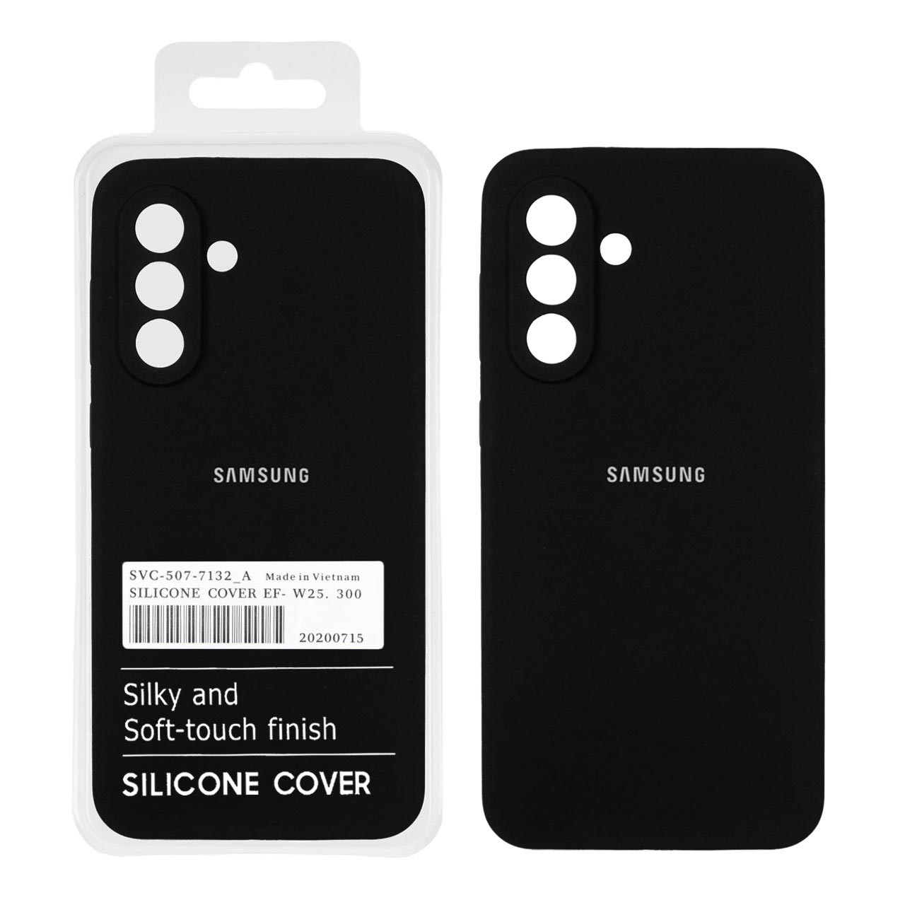 قاب سیلیکونی پاک کنی اورجینال درجه یک Samsung Galaxy A56 / A36 - مشکی (پک دار)