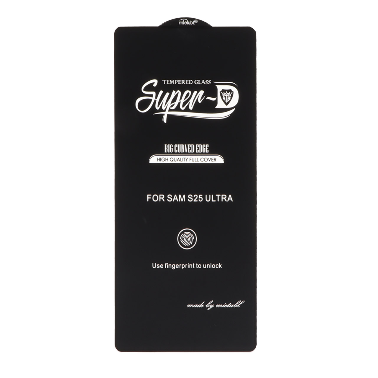 محافظ صفحه نمایش شیشه ای Samsung Galaxy S25 Ultra - Full Cover Super D Mietubl-ESD (بدون پک) - مشکی