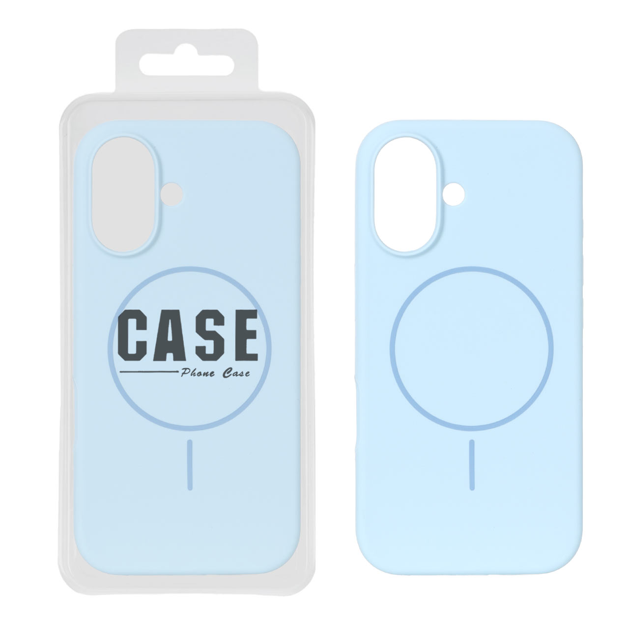 قاب سیلیکونی پاک کنی اورجینال درجه یک MagSafe مدل Apple iPhone 16 - آبی آسمانی (پک دار)