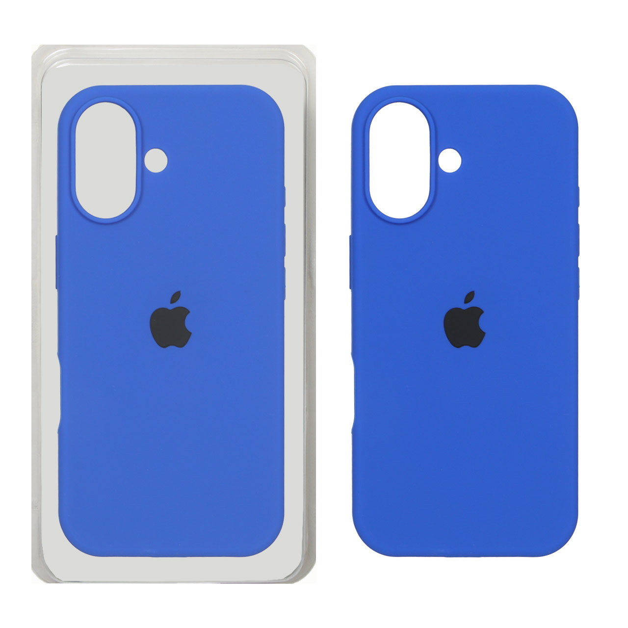 قاب سیلیکونی پاک کنی اورجینال Apple iPhone 17 - آبی کاربنی (پک اصلی)