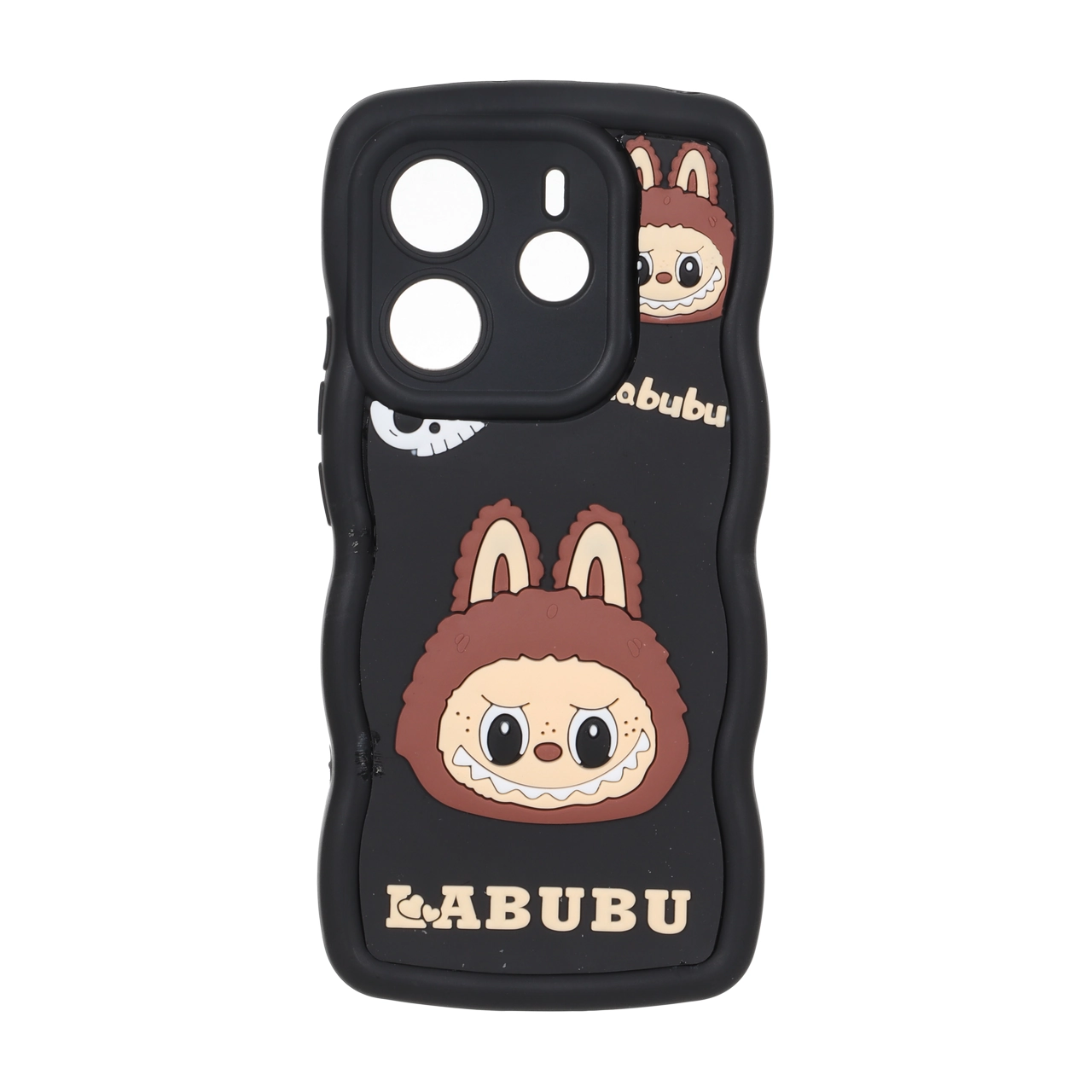 قاب کنگره ای عروسک برجسته محافظ لنزدار Xiaomi Redmi Note 14 4G - طرح 74