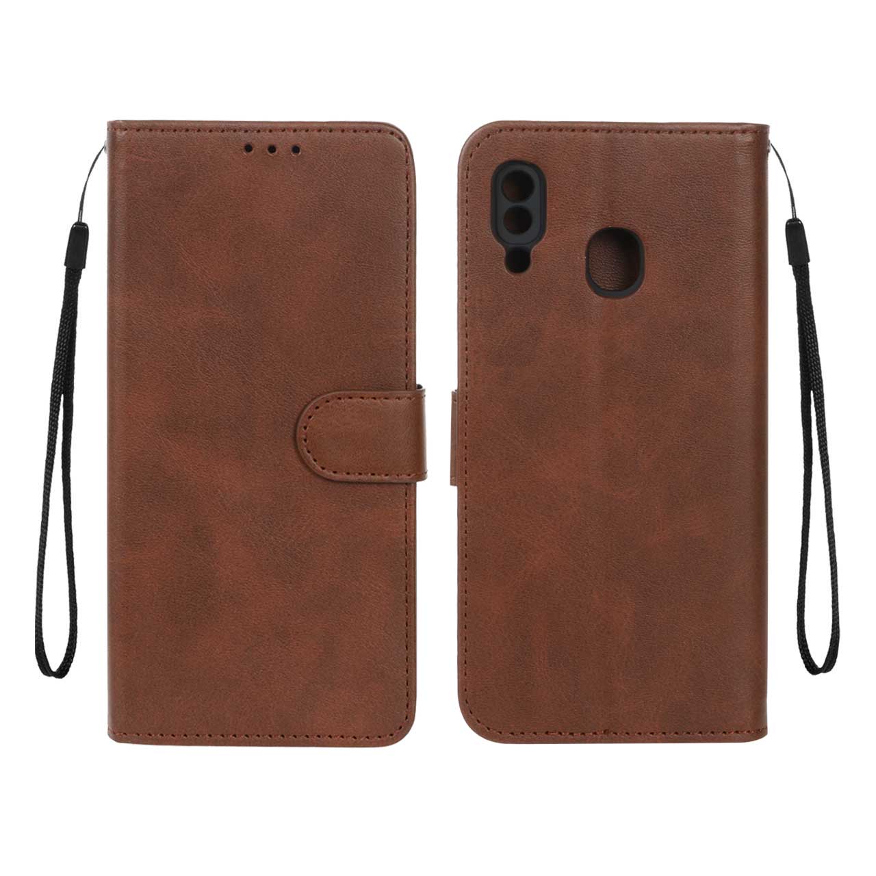 کیف موبایل مگنتی Samsung Galaxy A20 / A30 - قهوه ای