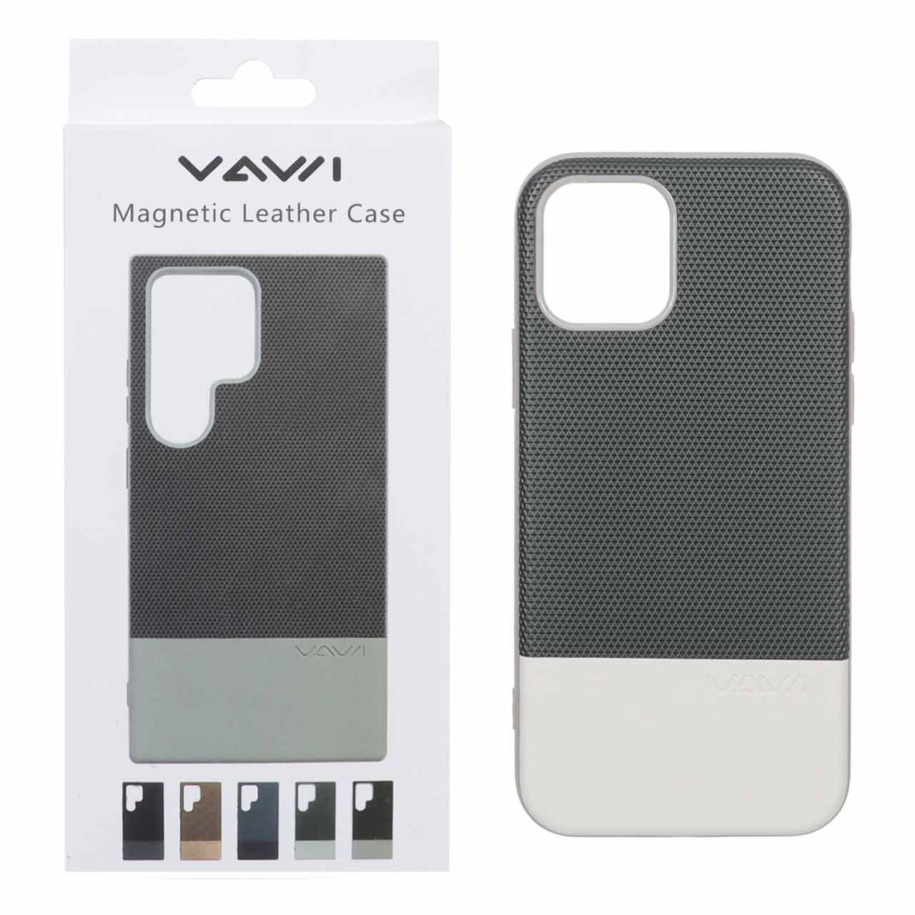 قاب Vawi چرمی دو تکه MagSafe مدل Apple iPhone 11 Pro - کرم (پک دار)