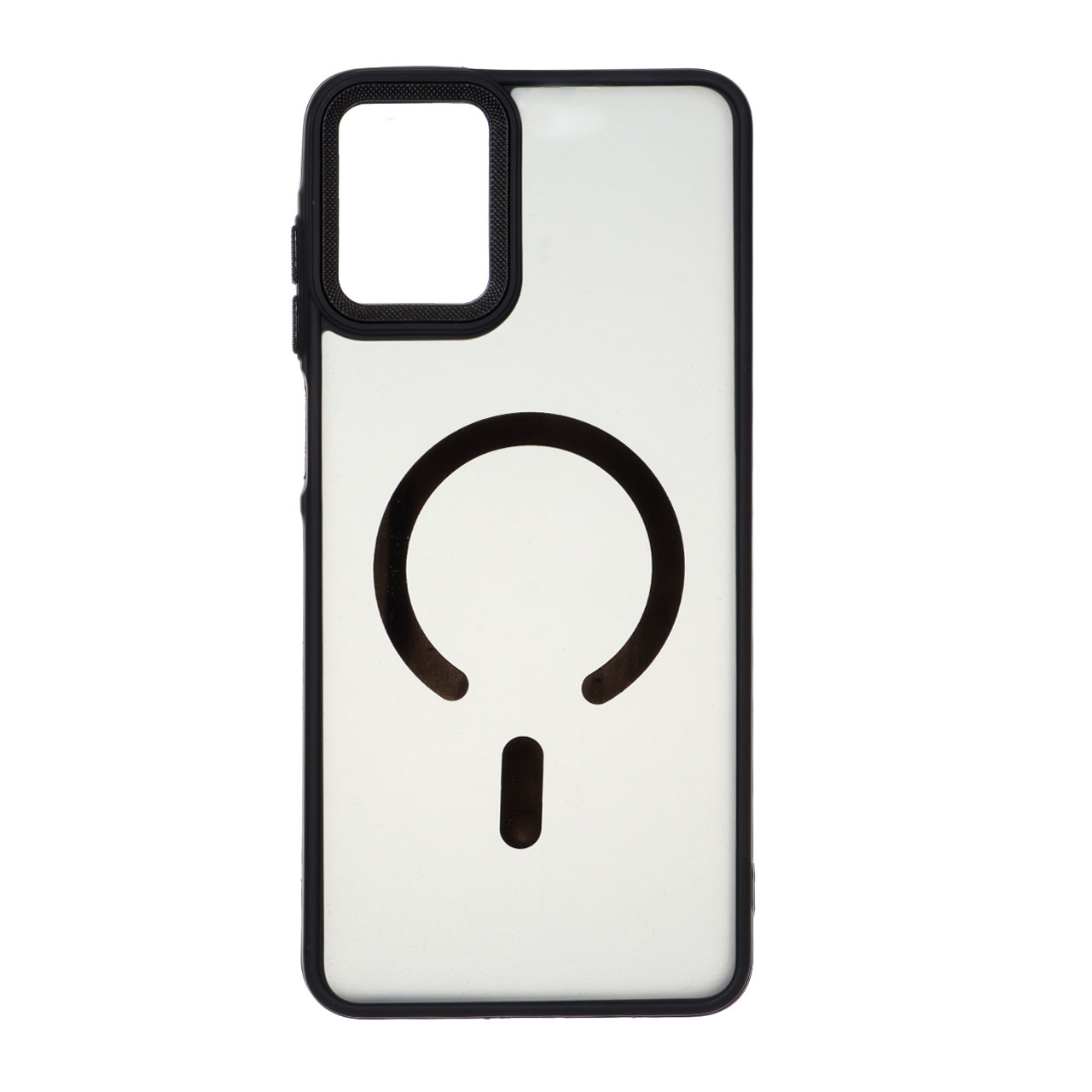 قاب مات لنز کربن طرح مگ سیف دور رنگی Samsung Galaxy A07 - مشکی