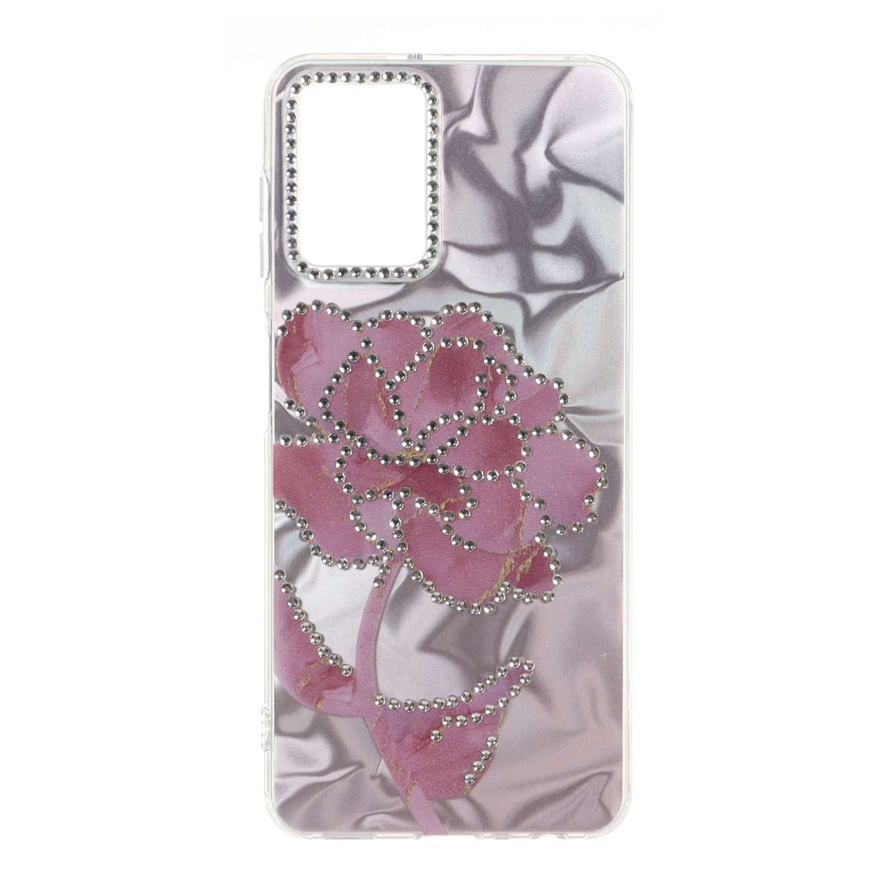 قاب هولوگرامی طرح دار نگینی Samsung Galaxy A22 4G / M32 4G / F22 - کد 112