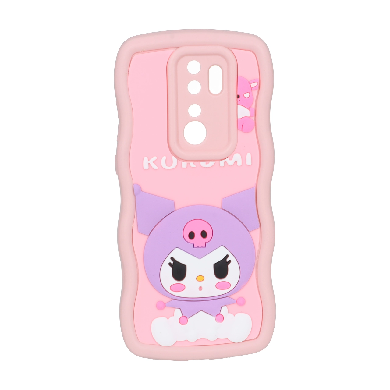 قاب کنگره ای عروسک برجسته محافظ لنزدار Xiaomi Redmi Note 8 Pro - طرح 64