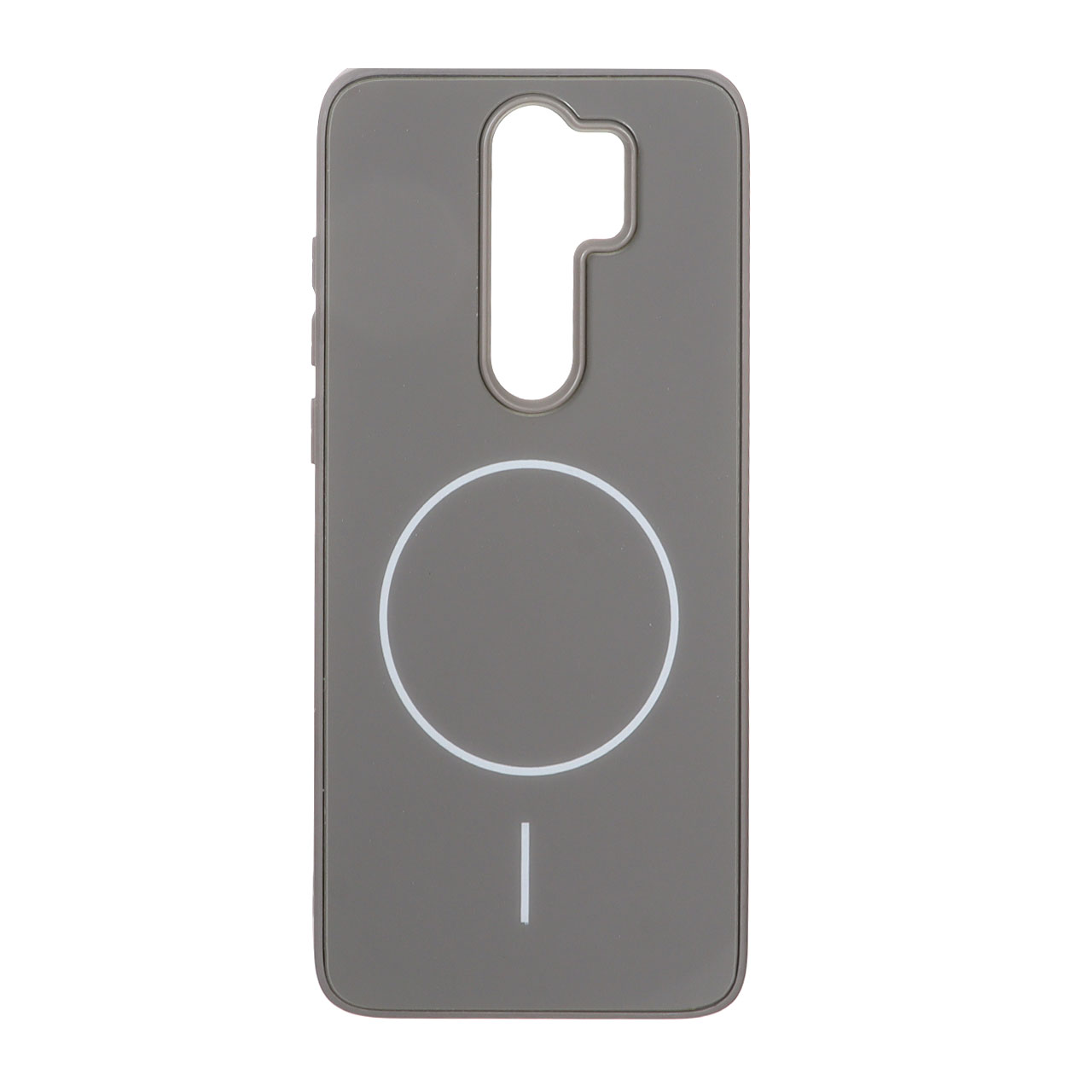 قاب M Pro پشت براق طرح مگ سیف Xiaomi Redmi Note 8 Pro - خاکستری