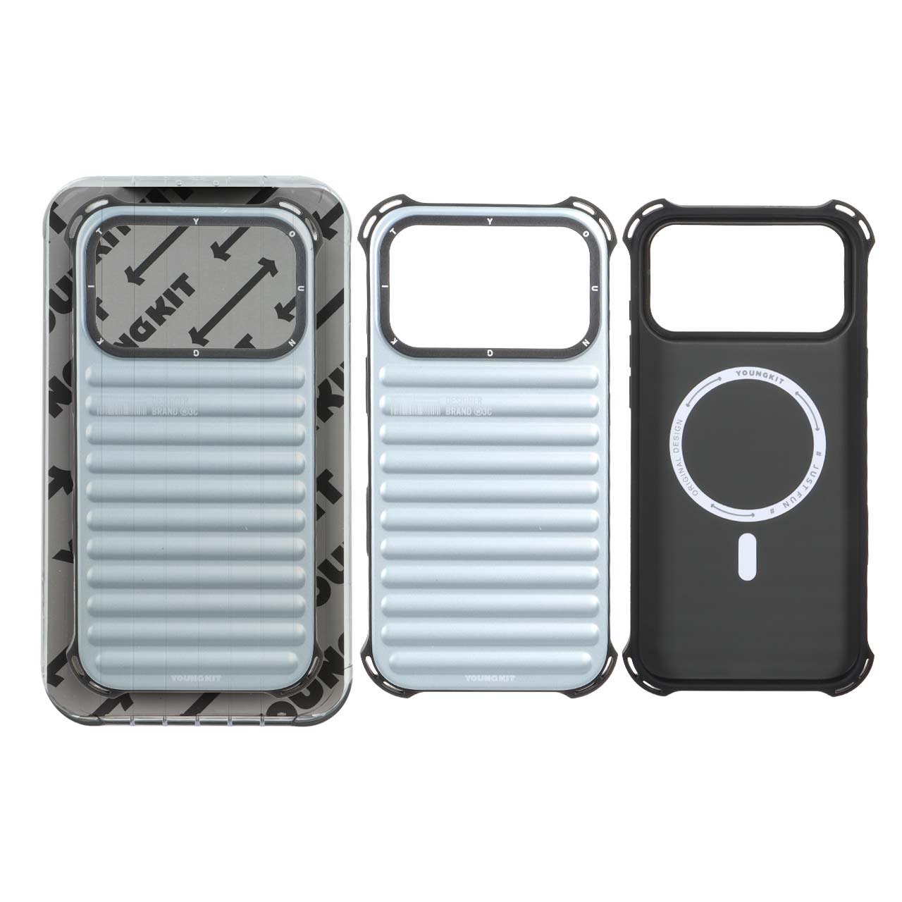 قاب اورجینال YoungKit Magsafe مدل Apple iPhone 17 Pro - آبی (پک اصلی)