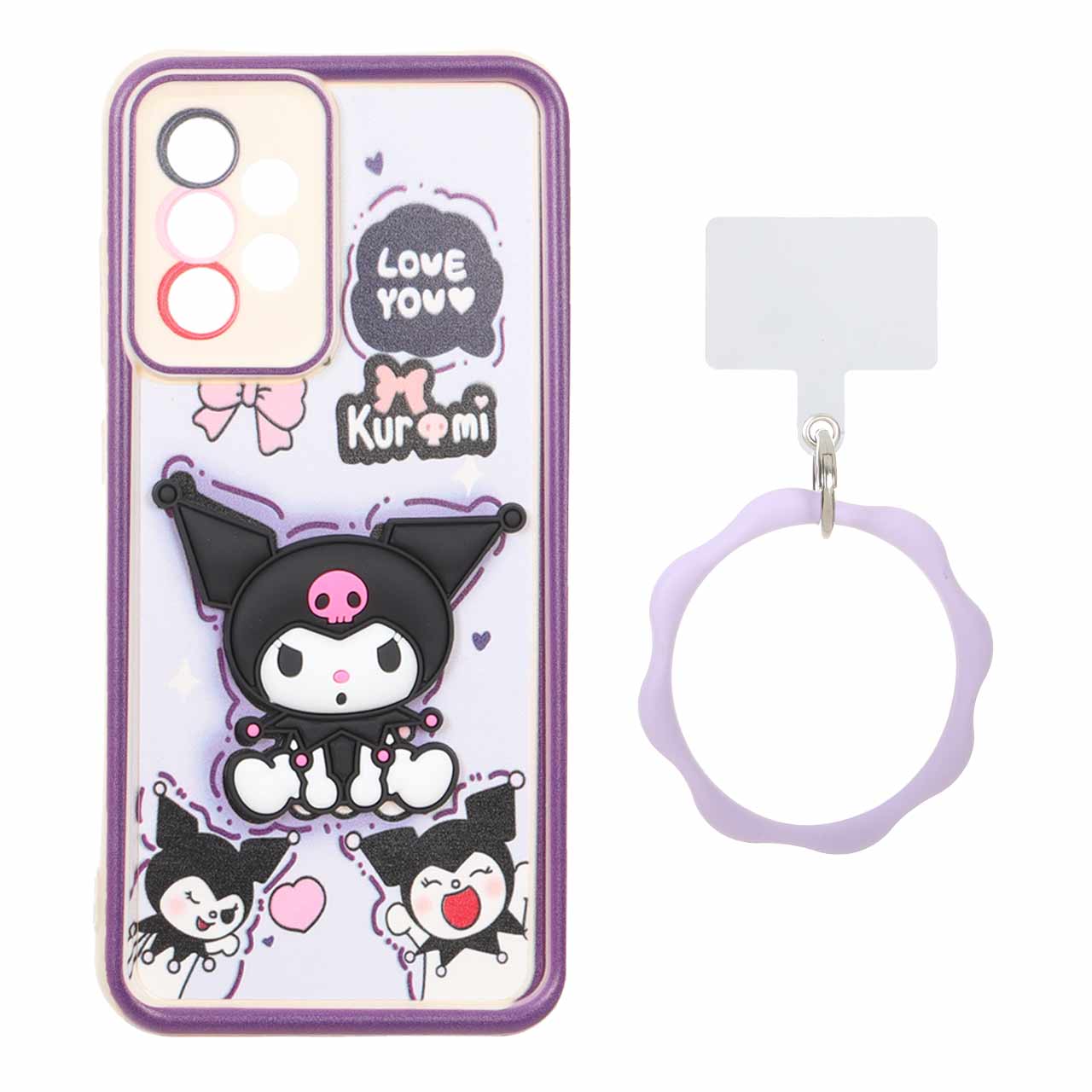 قاب Solid Case عروسک برجسته النگویی Samsung Galaxy A52 / A52s - طرح 589