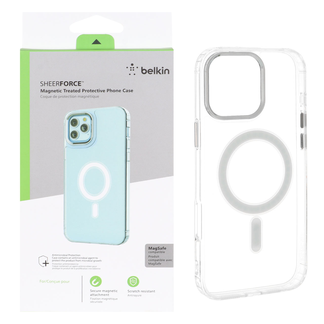 قاب belkin شفاف Magsafe مدل Apple iPhone 16 Pro Max (پک دار)