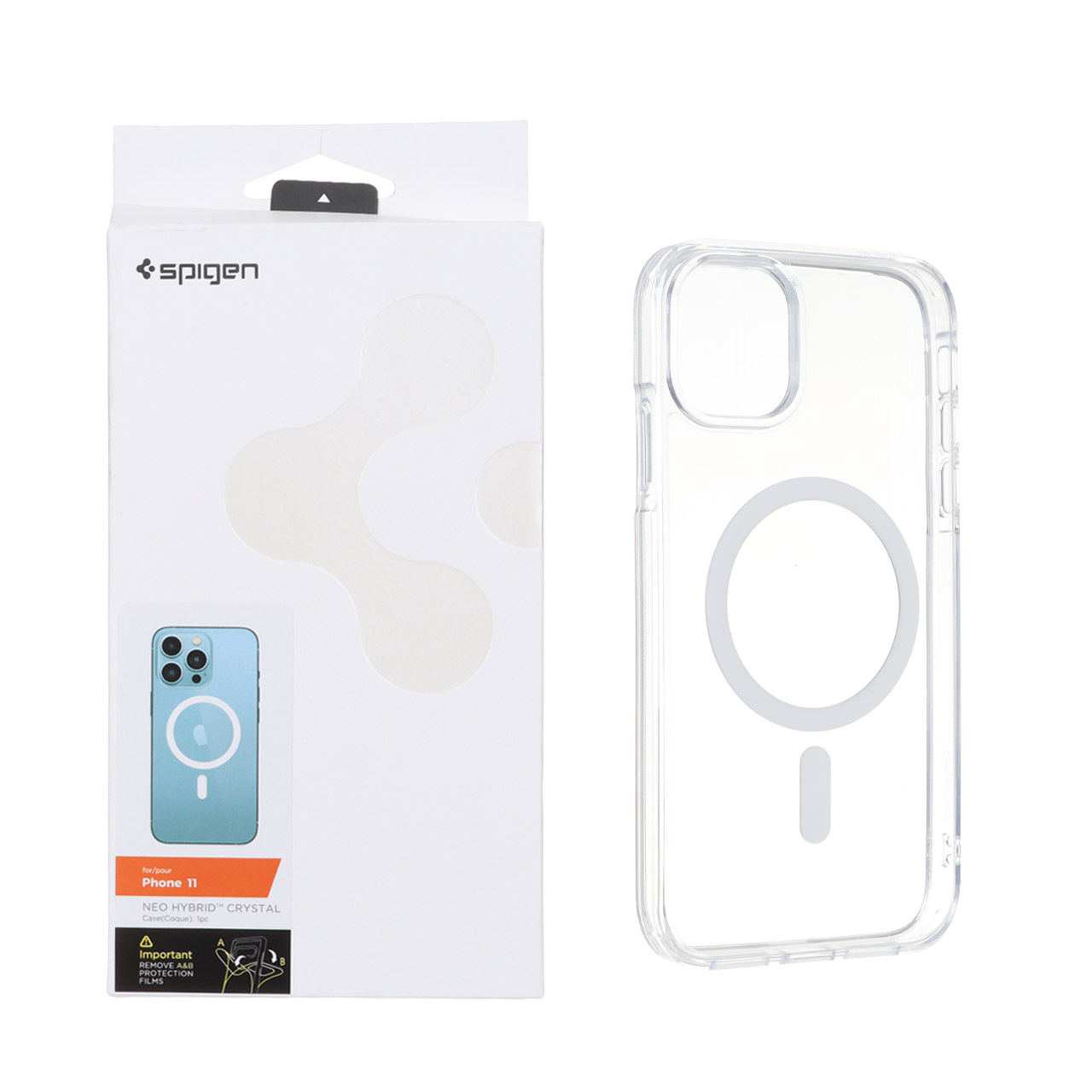 قاب Spigen اورجینال شفاف NEO HYBRID Magsafe مدل Apple iPhone 11 (پک دار)