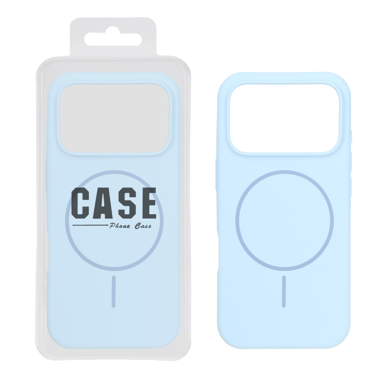 قاب سیلیکونی پاک کنی اورجینال درجه یک MagSafe مدل Apple iPhone 17 Pro - آبی آسمانی (پک دار)