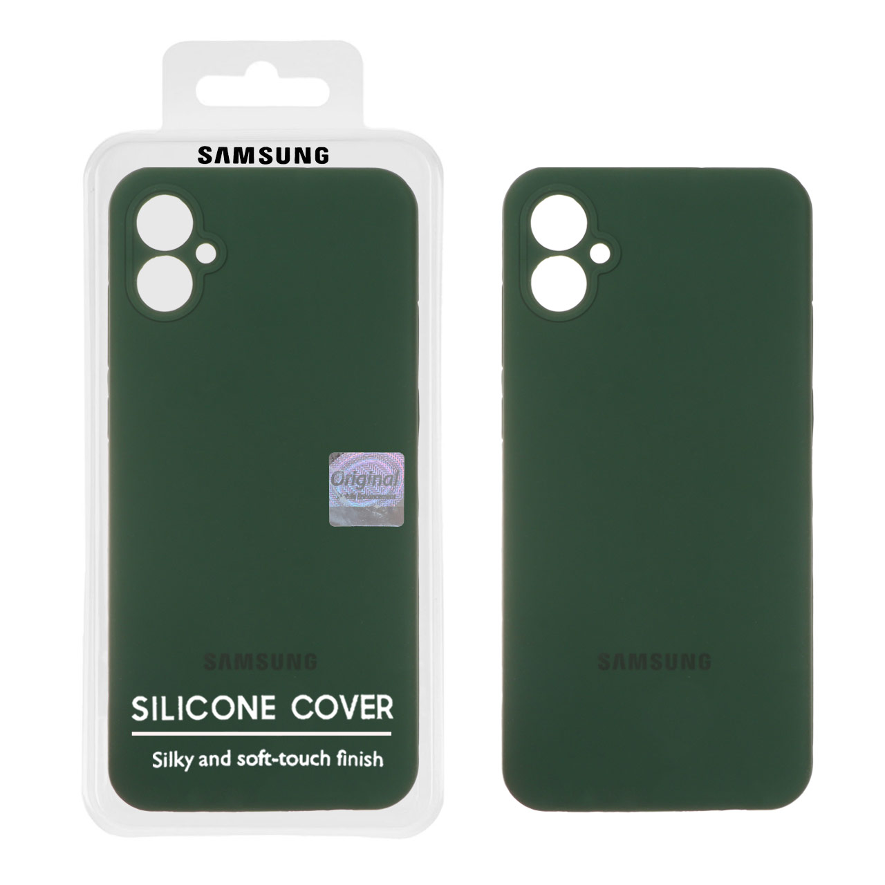 قاب سیلیکونی پاک کنی اورجینال Master Quality مدل Samsung Galaxy A05 - سبز تیره (پک دار)