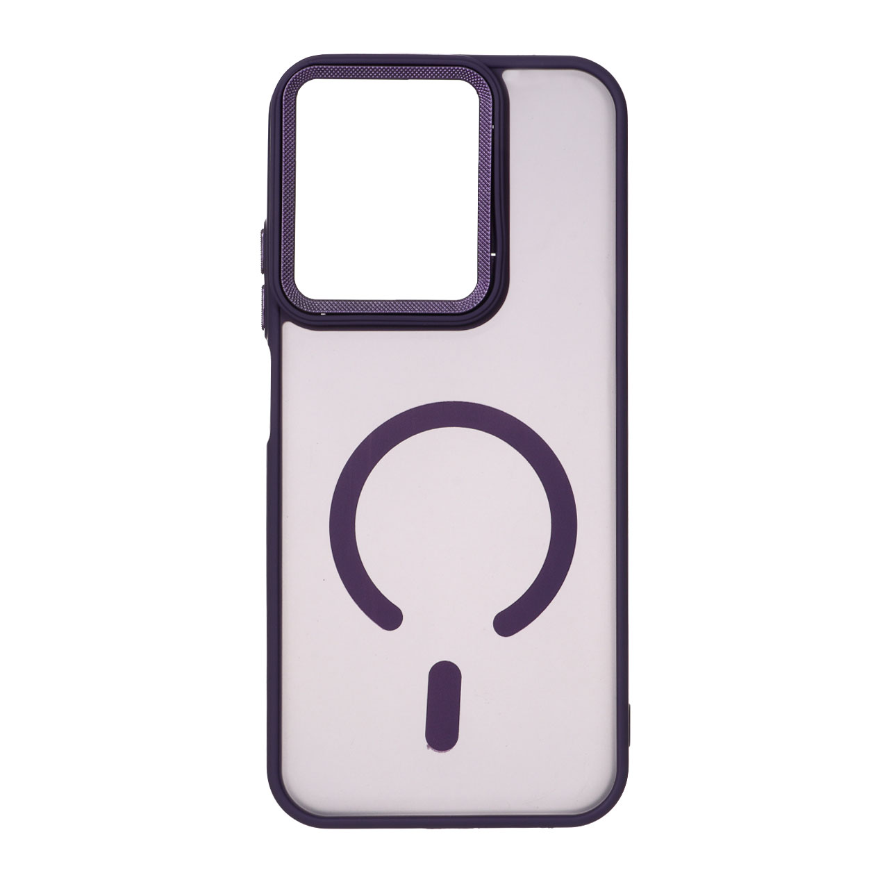 قاب مات لنز کربن طرح مگ سیف دور رنگی Xiaomi Redmi 15C / Poco C85 - بنفش