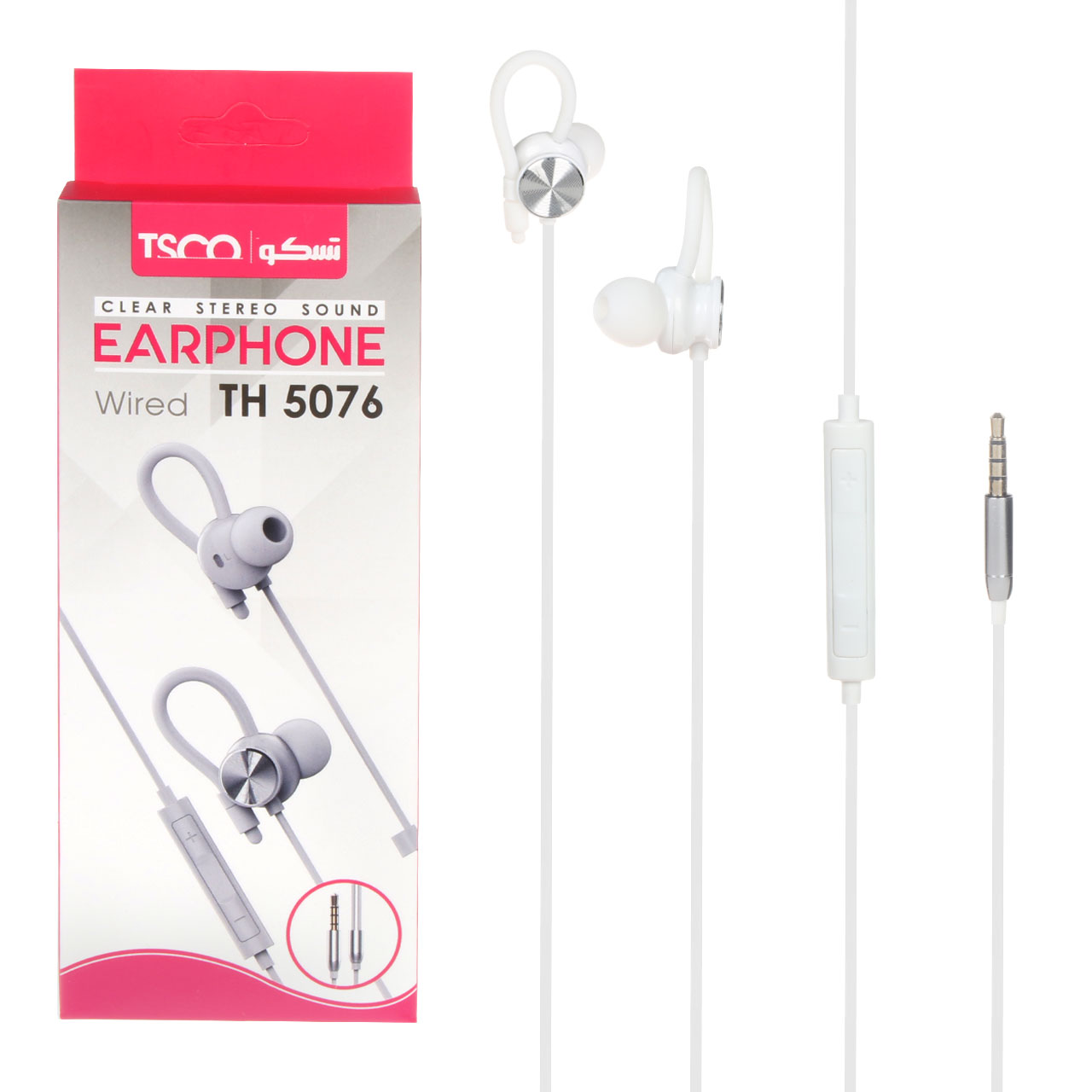 هندزفری باسیم TSCO مدل TH 5076 - سفید
