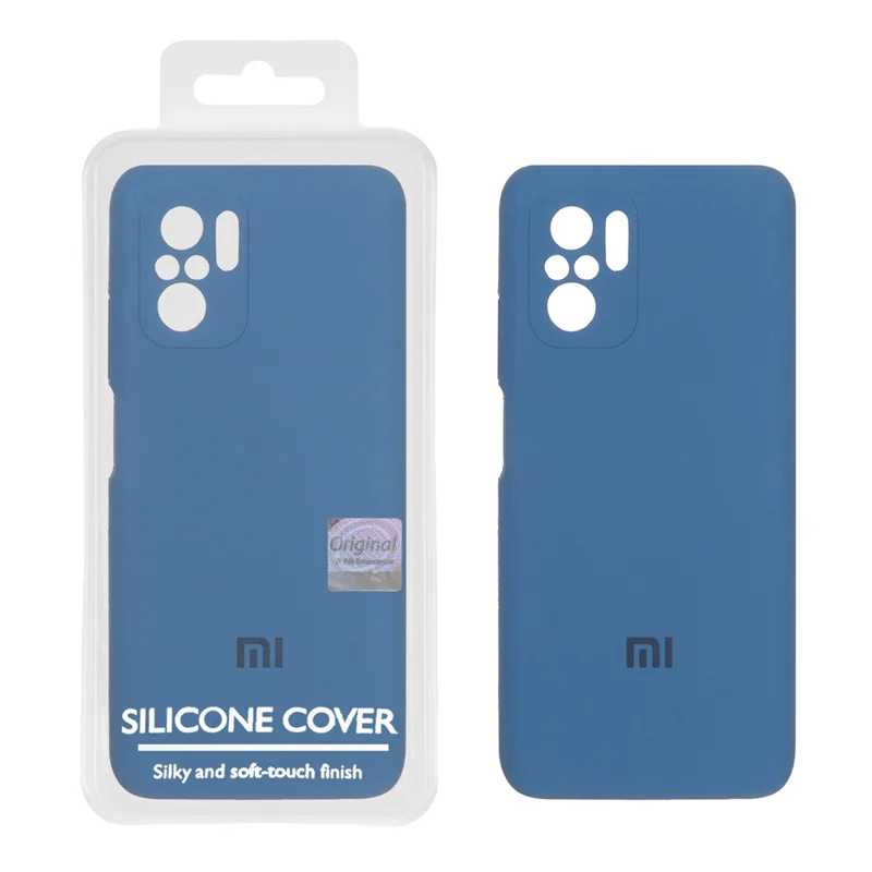 قاب سیلیکونی پاک کنی اورجینال Master Quality مدل Xiaomi Redmi Note 10 4G / Redmi Note 10S / Poco M5S - آبی تیره (پک دار)