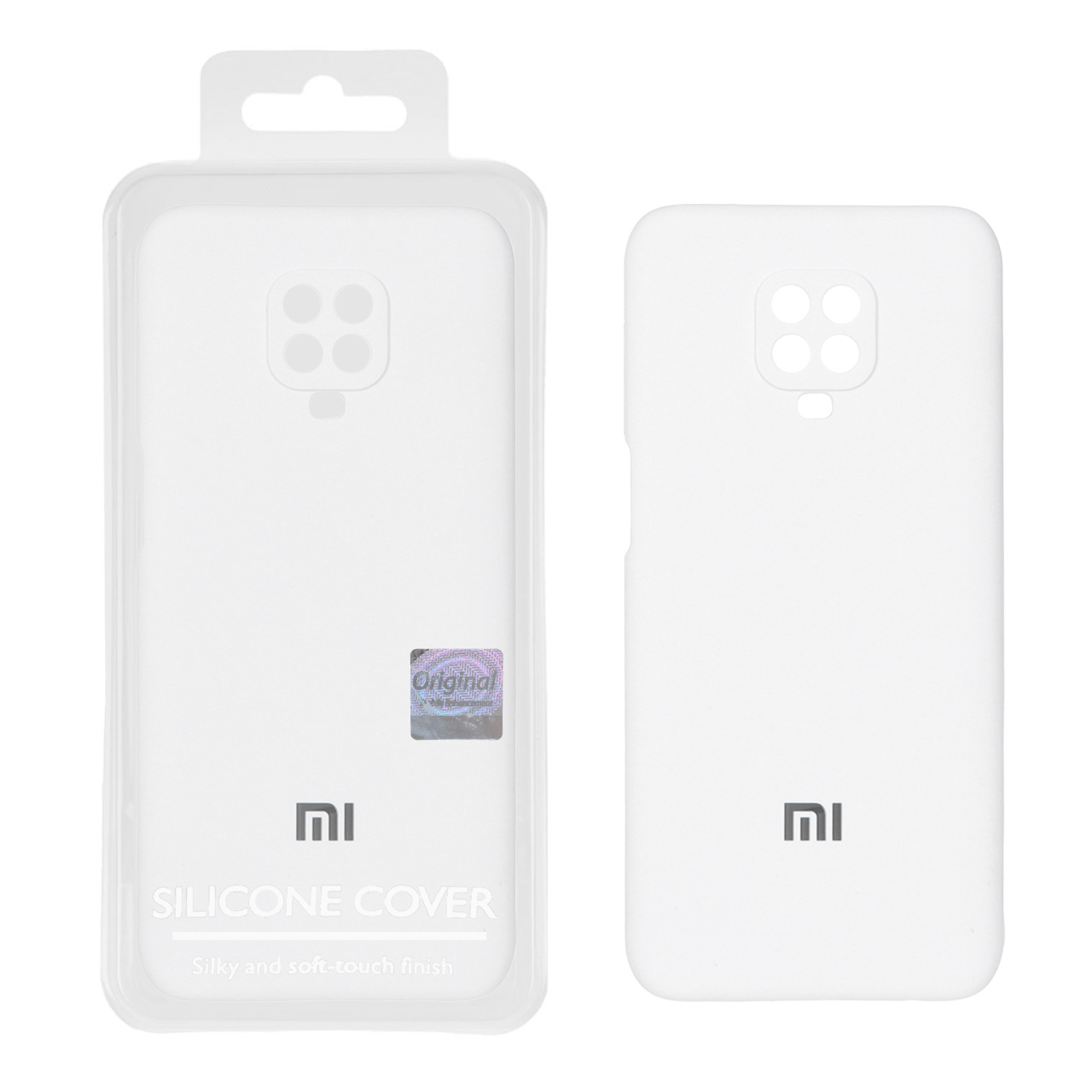 قاب سیلیکونی پاک کنی اورجینال Master Quality مدل Xiaomi Redmi Note 9S / Redmi Note 9 Pro / Redmi Note 9 Pro Max - سفید (پک دار)