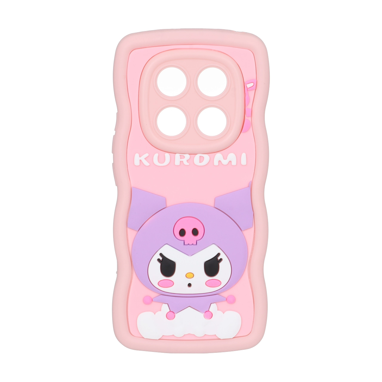 قاب کنگره ای عروسک برجسته محافظ لنزدار Xiaomi Redmi Note 14 Pro 4G - طرح 84