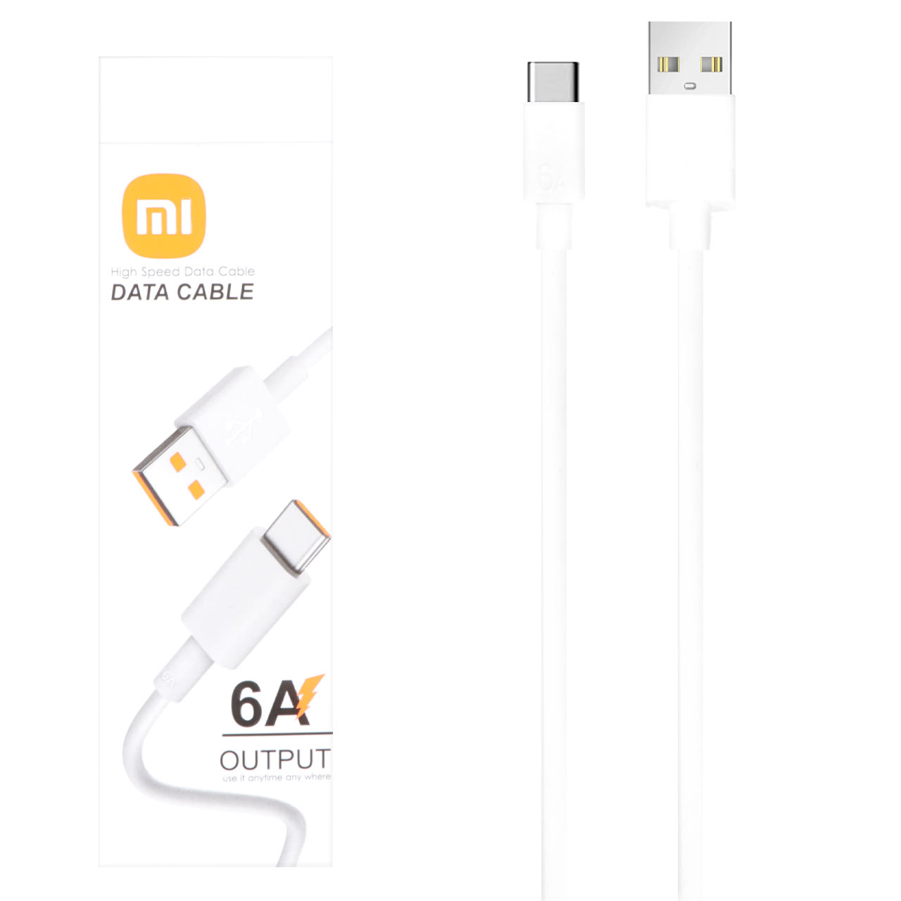 کابل شارژ فست Xiaomi Type-C - سفید - RYL