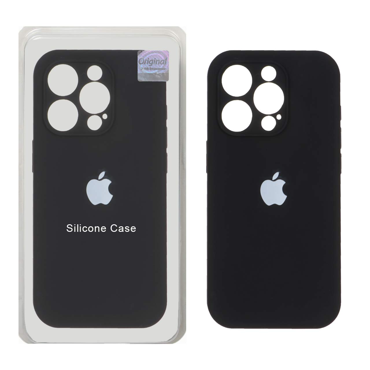 قاب سیلیکونی پاک کنی اورجینال Master Quality مدل Apple iPhone 15 Pro - مشکی (پک دار)