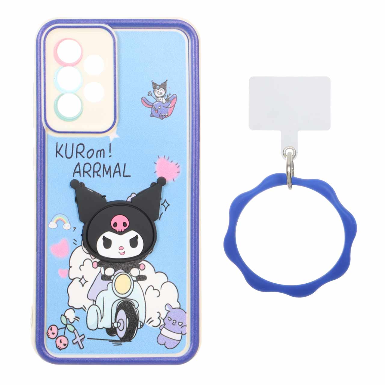 قاب Solid Case عروسک برجسته النگویی Samsung Galaxy A52 / A52s - طرح 597