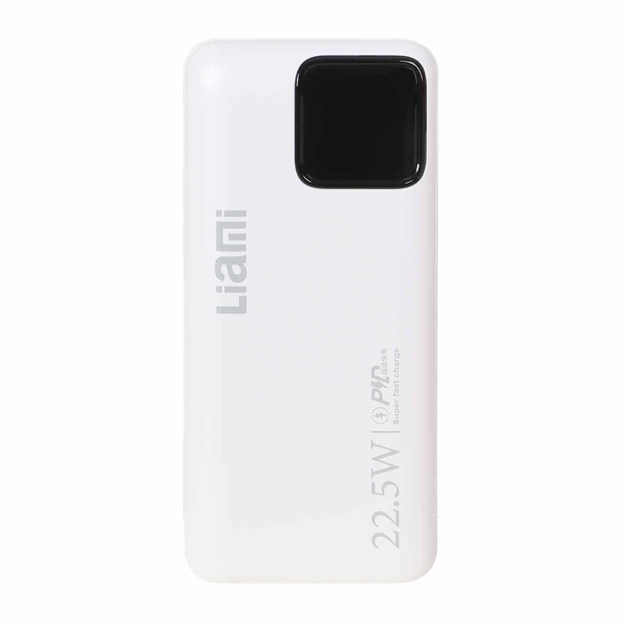 پاوربانک (PD و فست شارژ) Liami 22.5W 20000mAh مدل LM-7020 - سفید (گارانتی شش ماهه شرکتی)