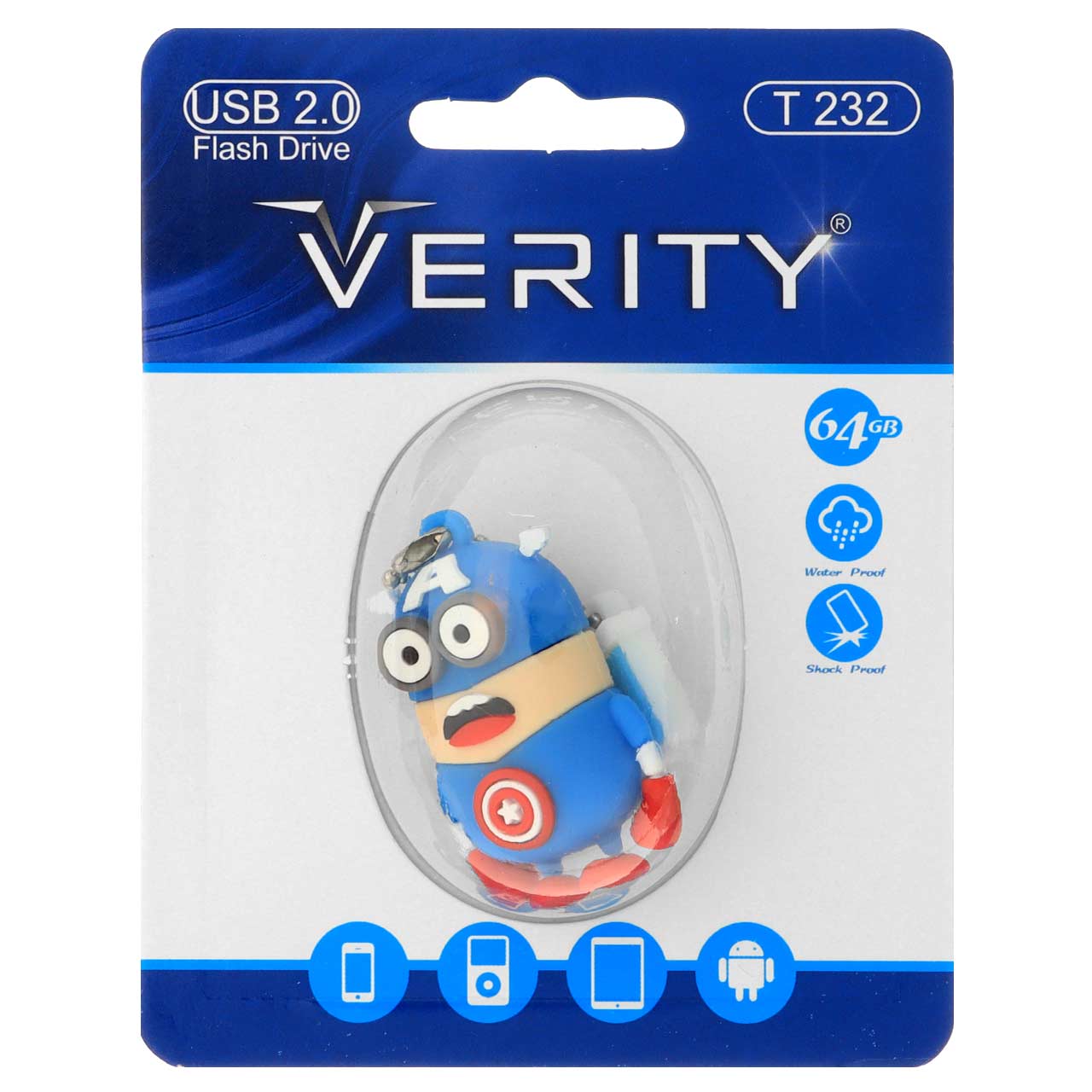 Verity T232 USB2.0 Flash Memory - 64GB - (گارانتی آسان سرویس) عروسکی