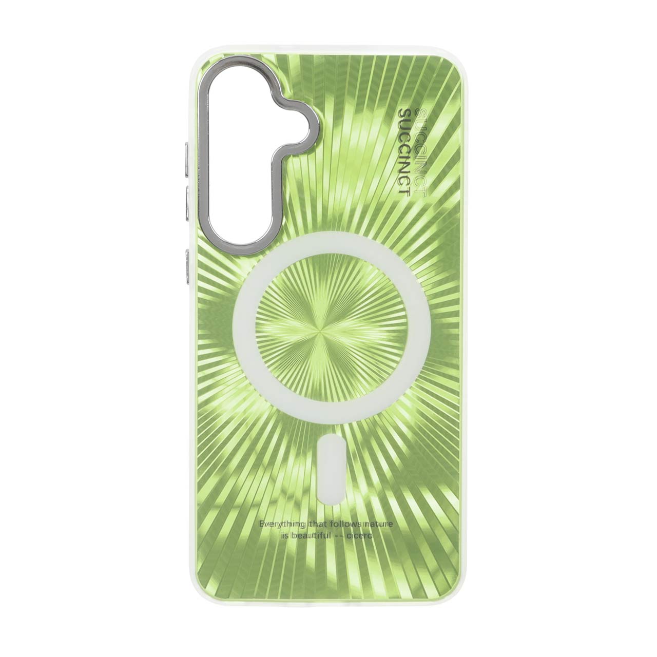 قاب Succinct الحمبرا طرح مگ سیف Samsung Galaxy S25 FE - سبز